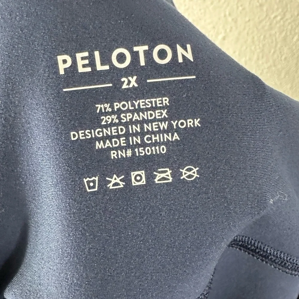 Peloton Navy Blue Cadent High Rise Crop 7/8 Leggings SZ 2X